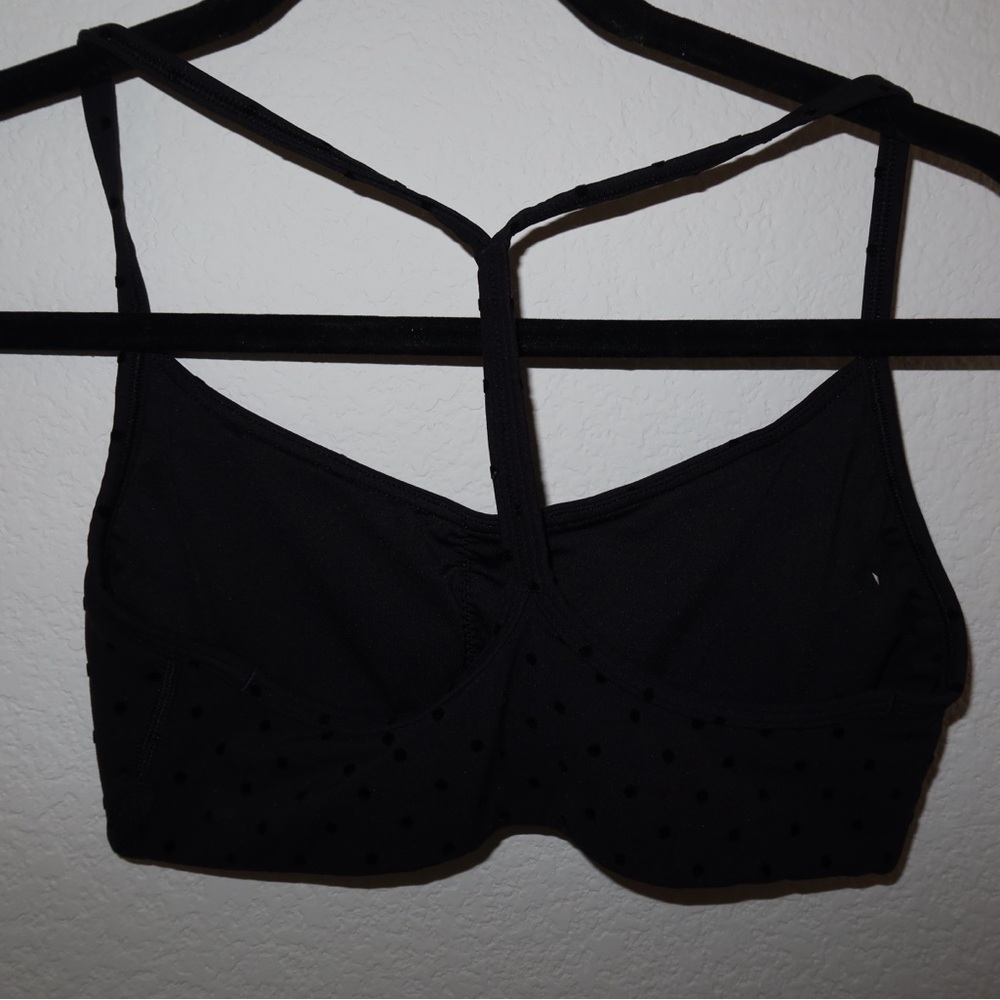 Lululemon Flocked Polka Dot Set – Flow Y Bra + Align HR Shorts (Hemmed 5”)|Black - Picture 3 of 10